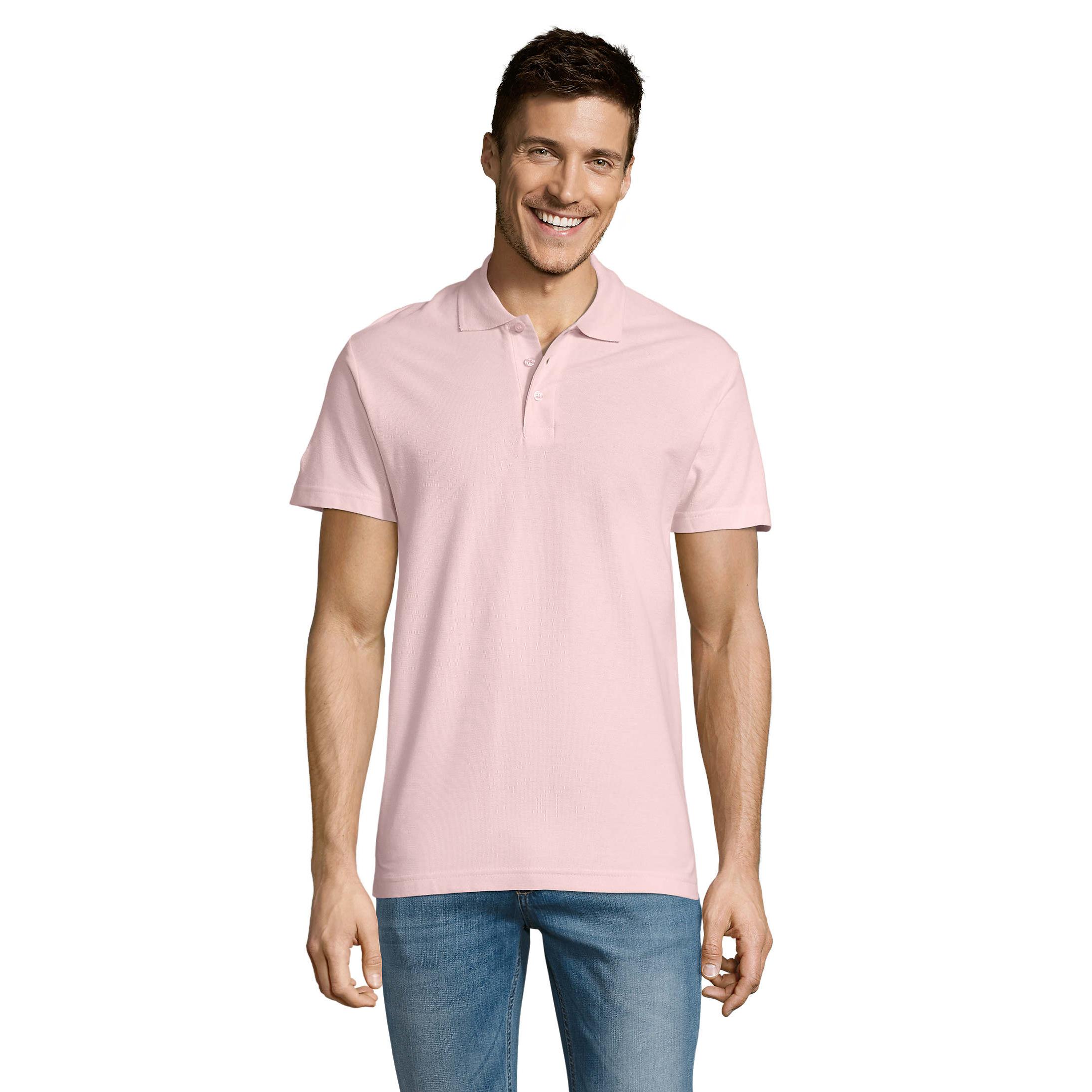 Polo para hombre Marnaula de manga corta con cuello acanalado de 3 botones - Algodón peinado