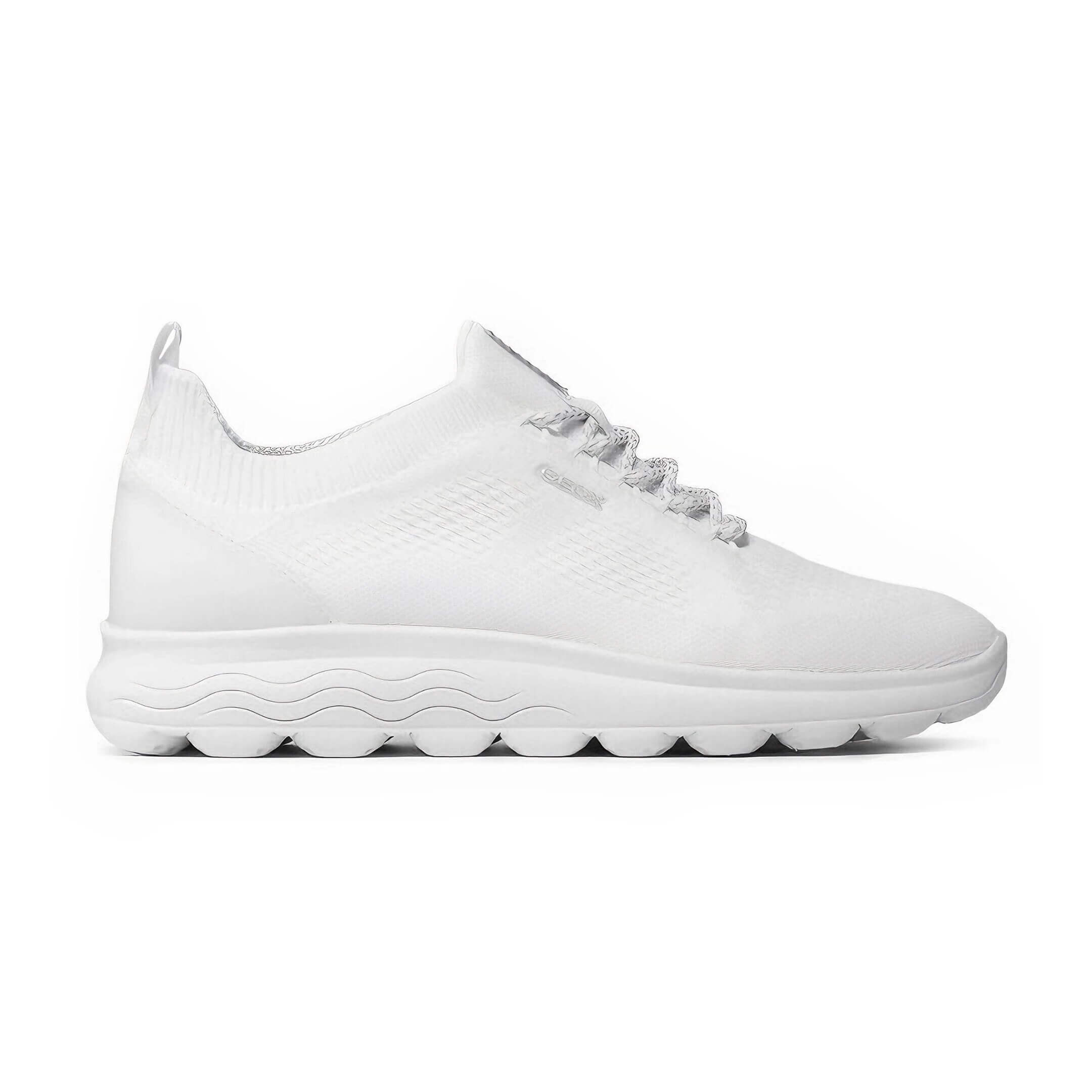 Geox mujer zapatillas D Spherica A-knitted text D15NUA 0006K C1000 blanco