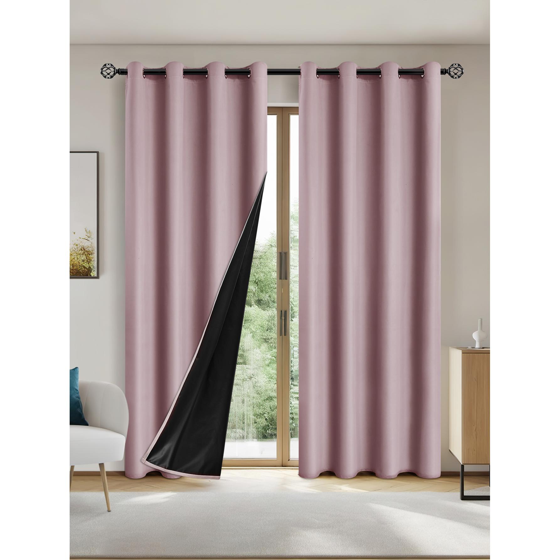 MOV Cortinas De Blackout 100% En Color Sólido Para Protección Solar Y Aislamiento Total Para Dormitorio Y Sala De Estar
