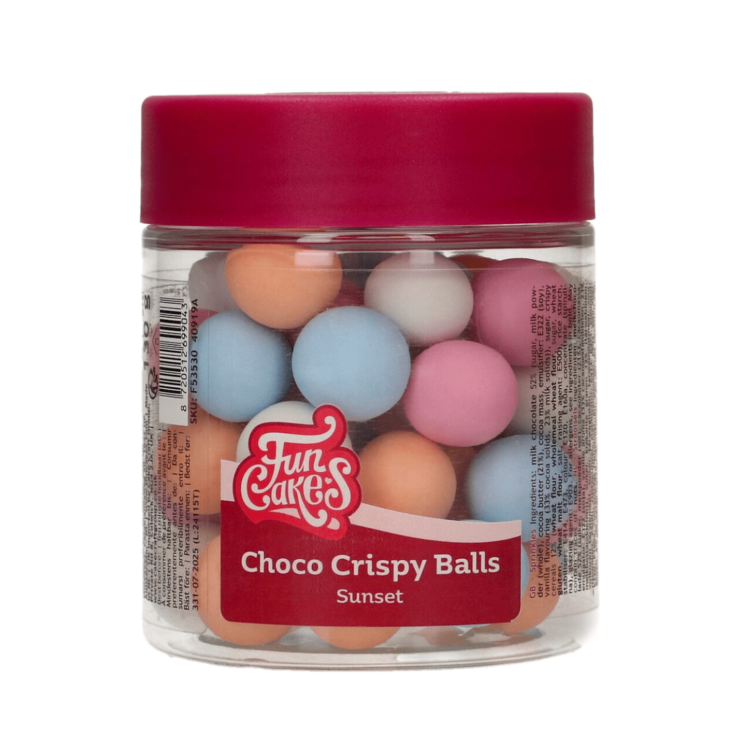 Bolas Crujientes De Chocolate Funcakes - Sunset (130 G)