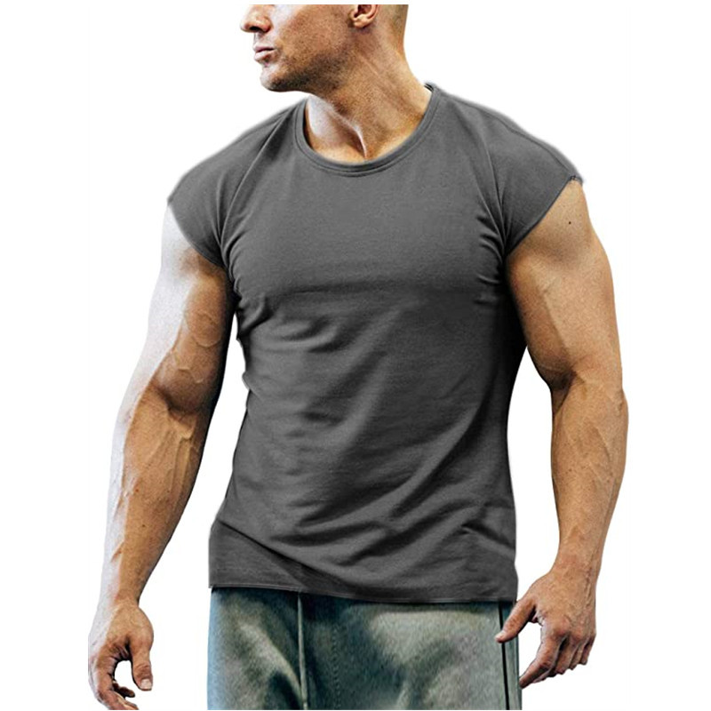 TK Camisetas de manga corta ajustadas de primavera y verano para hombre, camisetas de fitness musculosas para adolescentes, ropa de hombre de talla grande