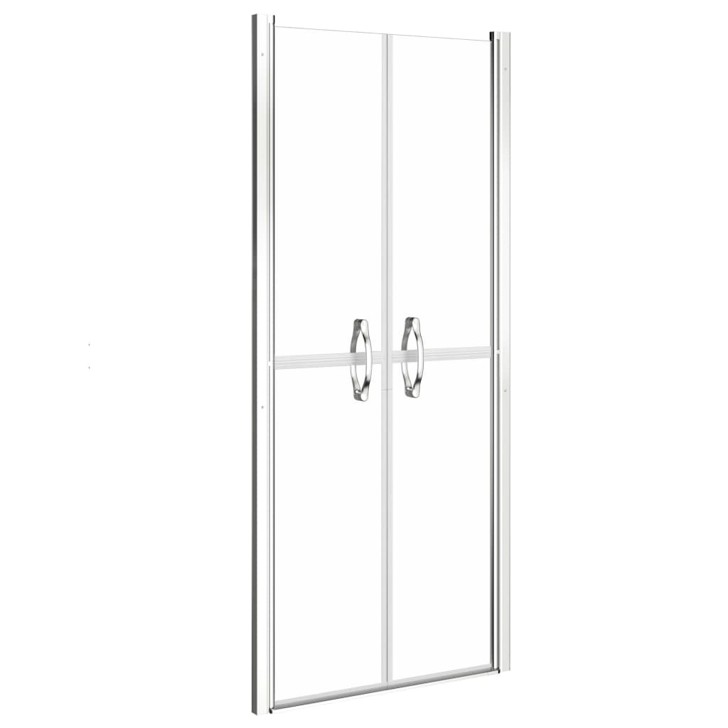vidaXL Puerta de Ducha Transparente (78-81)x190 cm Cabina Baño Aseo Mampara Color Negro, Plateado, y mas