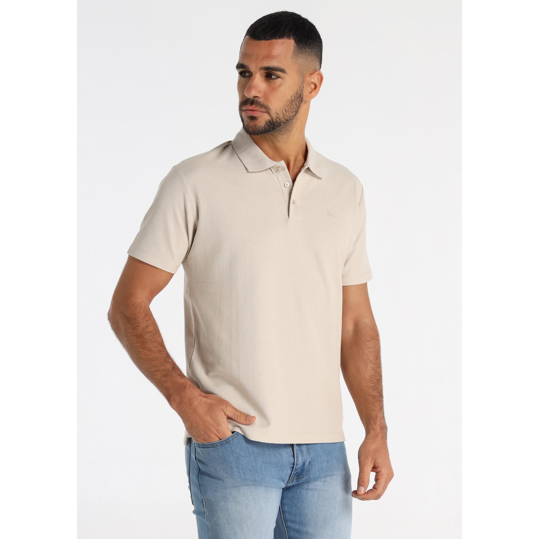 Victorio & Lucchino - Polo de Manga Corta en Mezcla Algodón con Bordado Logo