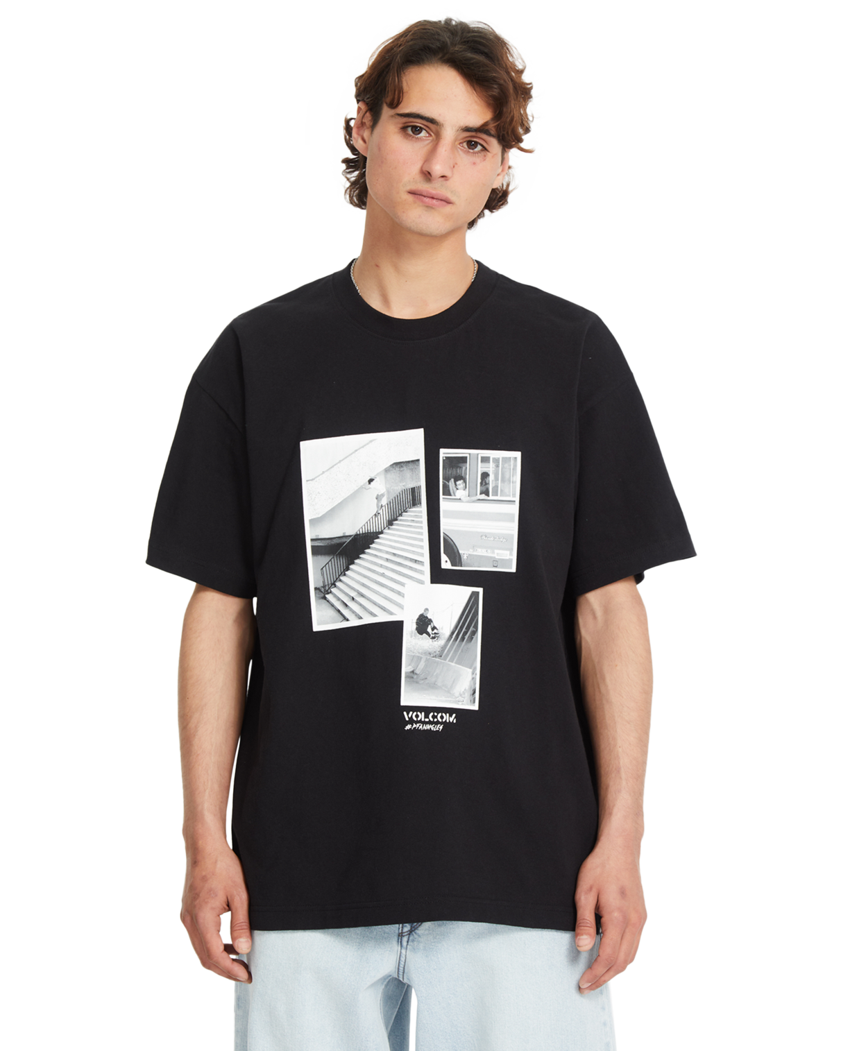 Camiseta de manga corta Volcom Pfanngles - Black