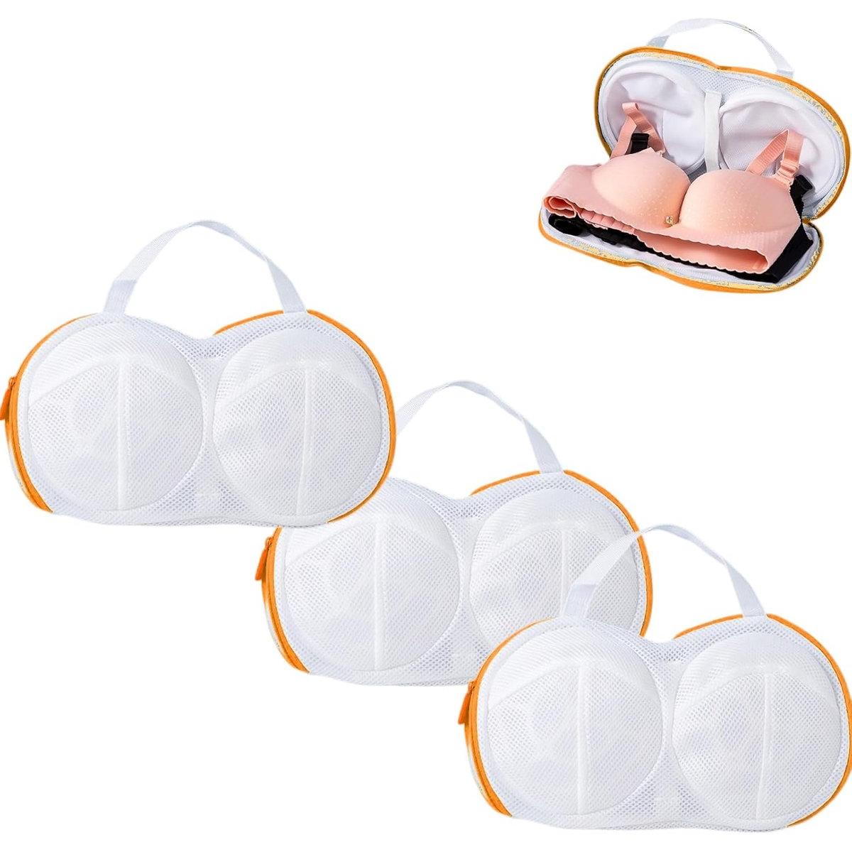 Bolsas para la ropa - Bolsas de 3 piezas para la ropa interior - Lencería - Ropa interior - Juego de bolsas para sujetadores para lavadora con cremallera - Mujer - Ropa delicada