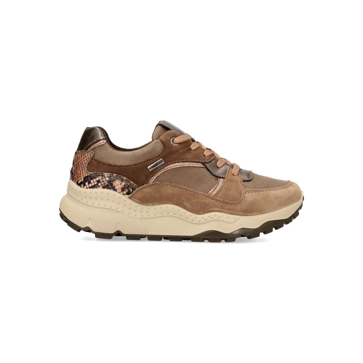 Imac - Zapatillas mujer casual de piel vacuna natural con tecnología ImacTex impermeables y transpirables