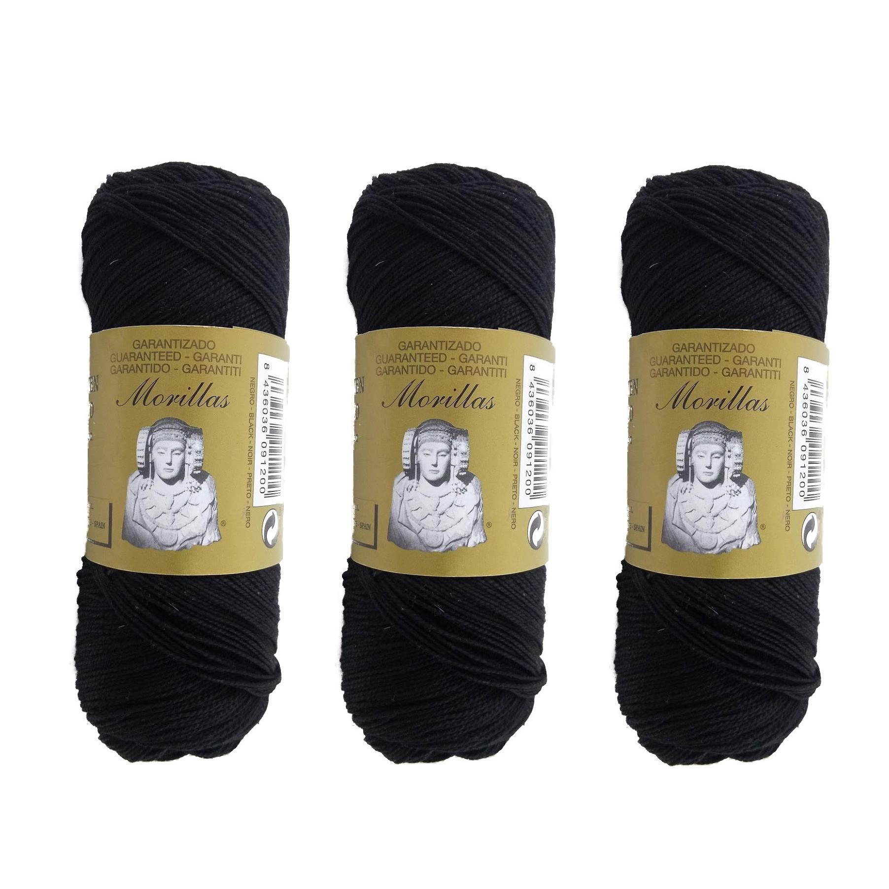 MORILLAS 3pcs Perlés en 5, 8 ó 12 a elegir - Hilo de Algodón para Ganchillo Hilado 100% Algodón para DIY y Tejer a Mano (1u*70 g), Enviado desde la fábrica en  España