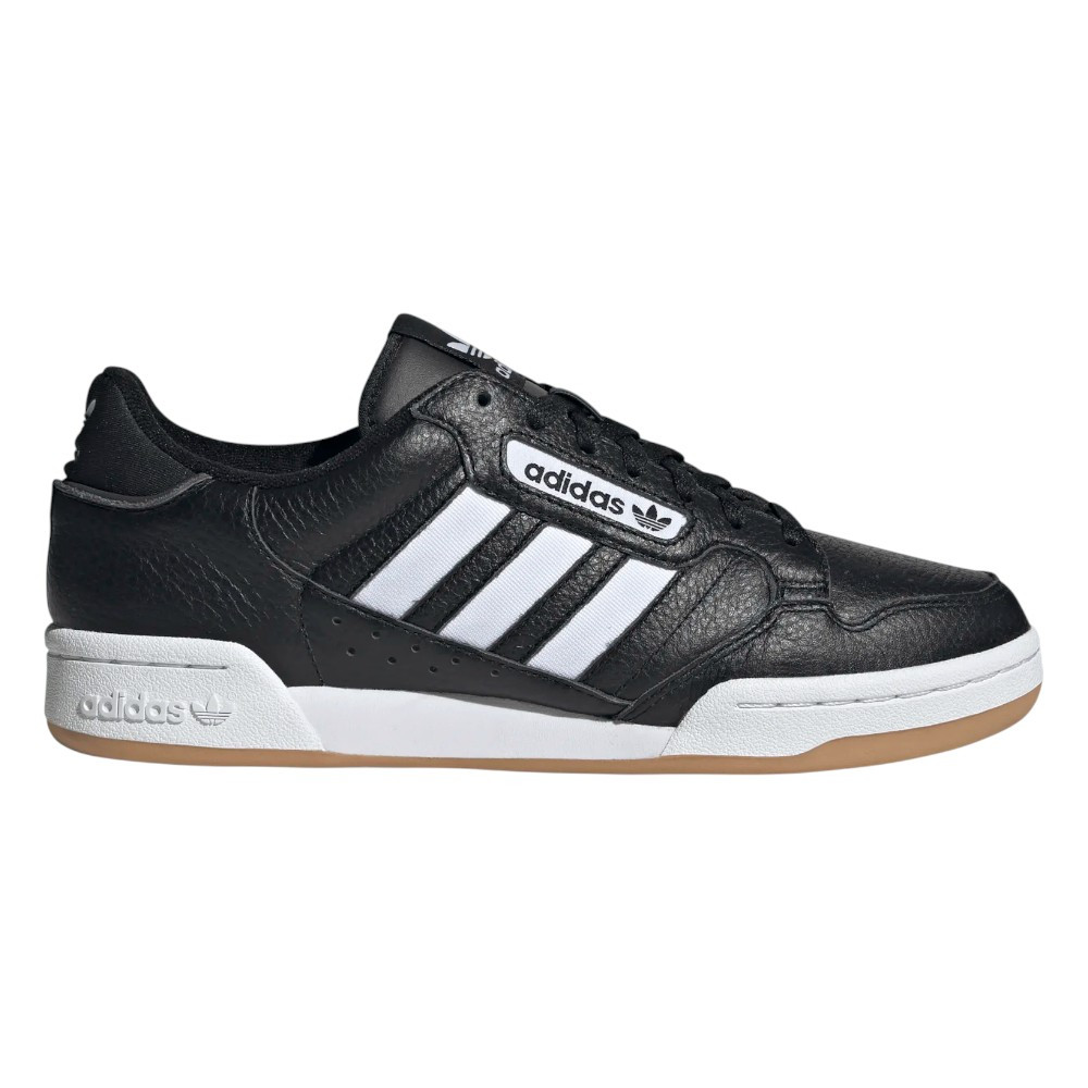 Zapatillas Adidas Continental 80 Stripes Negro Blancas Jq9063 Casual Sneaker Hombre