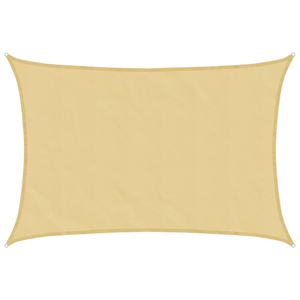 vidaXL Toldo de vela rectangular tela Oxford 3x4,5 m Color Antracita, Beige, Crema