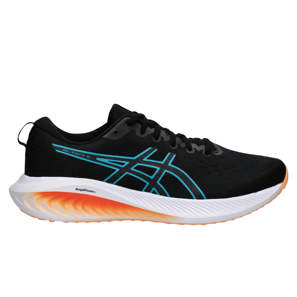 ASICS GEL EXCITE 10 NEGRO/VERDE/NARANJA PARA HOMBRE