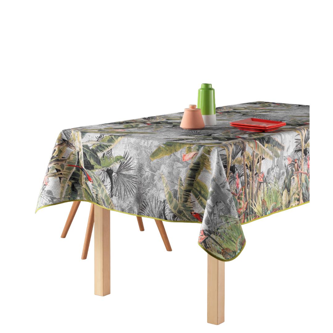 ARTEMANTEL Mantel Antimanchas JUNGLE de Poliéster Rectangular o Redondo - Elegancia y Practicidad