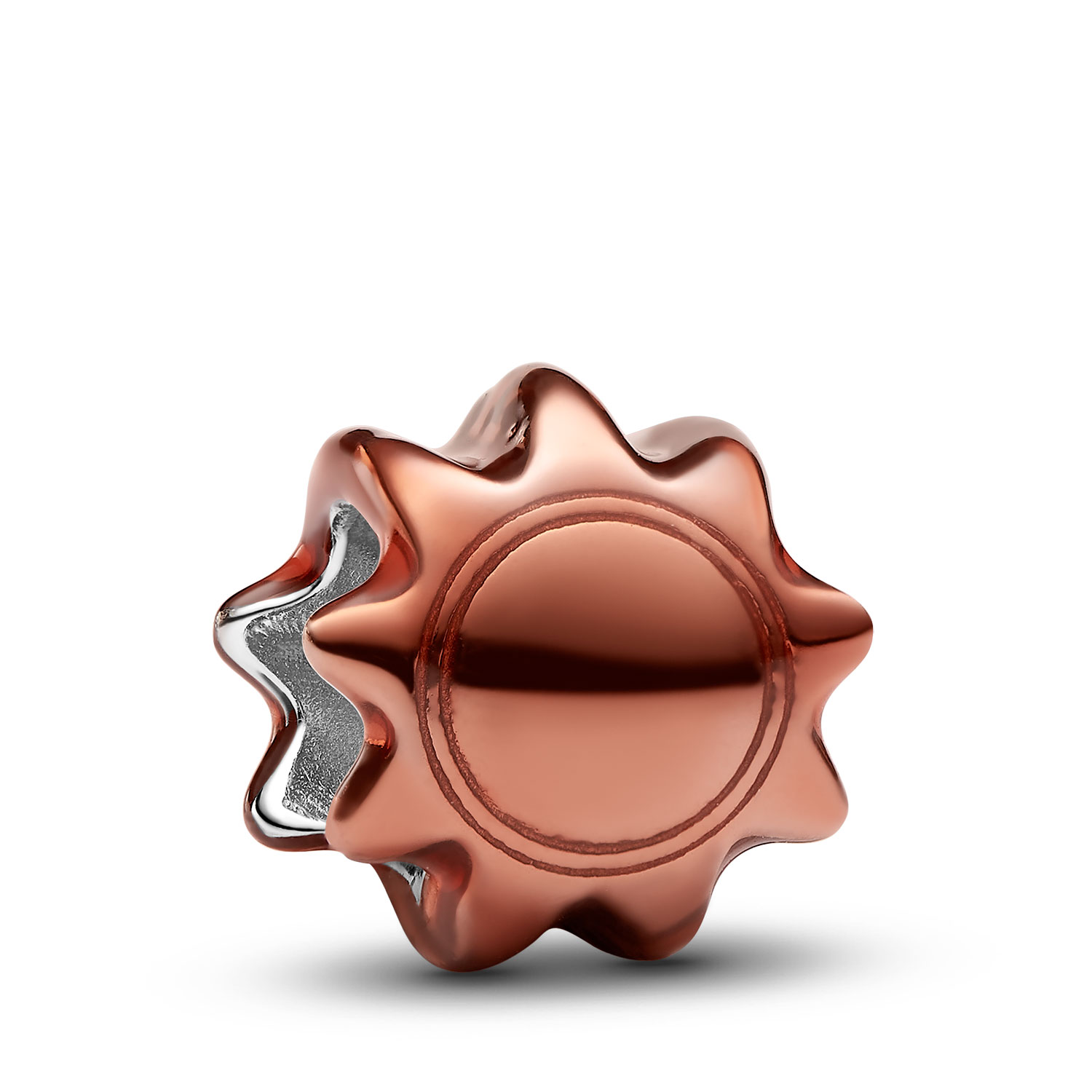 Pandora Charm Mini en plata de ley Sol Naranja 794818C01 , para Mujer