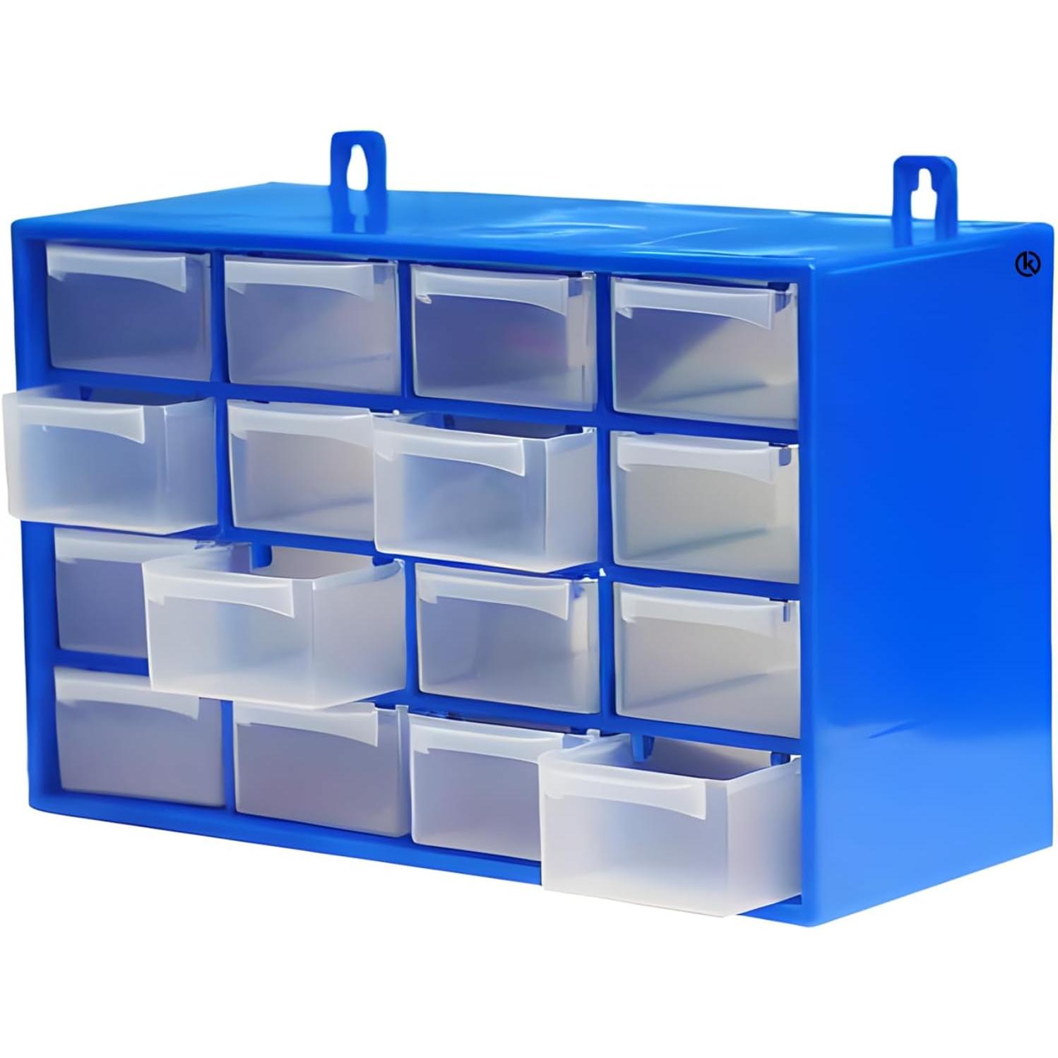 C.A | Clasificador de Tornillos y Herramientas | 16 Cajones | Modular y Apilable | 27 x 17 x 12,5 cm