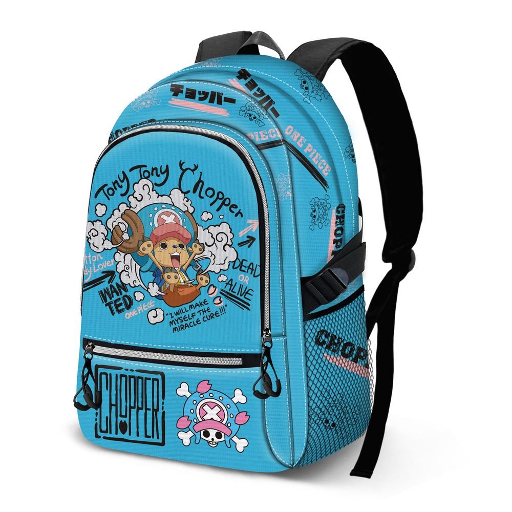 KARACTERMANIA MOCHILA ESCOLAR DOBLE ONE PIECE CHOPPER CHOPPER 18x31x41 Cms.