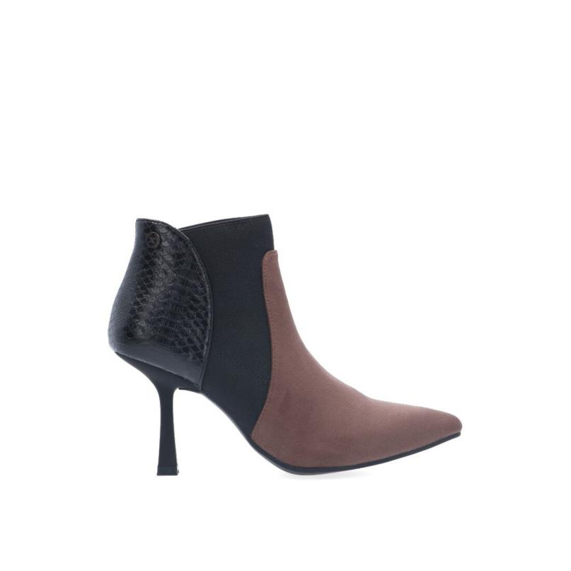 Botin Xti - Mujer - Tacón Alto - Modelo 140639 - Color Taupe
