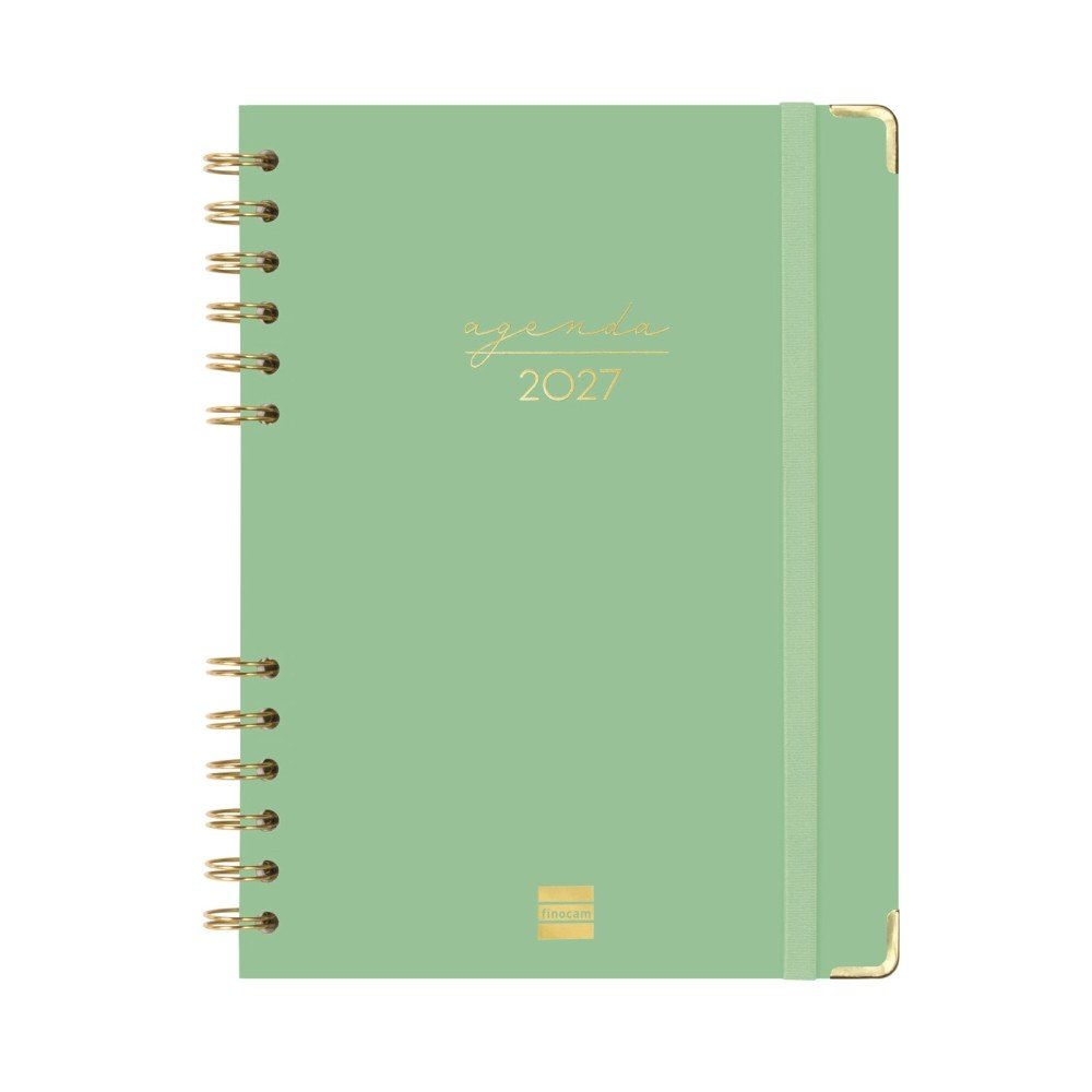 FINOCAM AGENDA ANUAL 2027 ALMA E10 SVH VERDE AGENDA ESPIRAL ANUAL