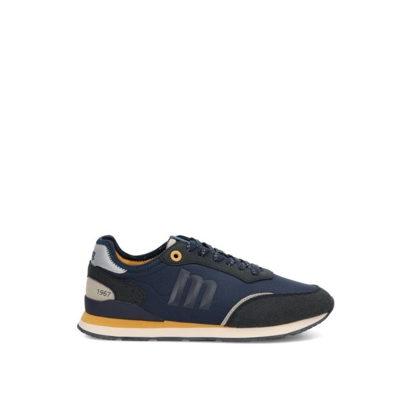 Zapatillas Casual Mustang - Hombre - Suela Plana - Modelo 84859 - Color Marino