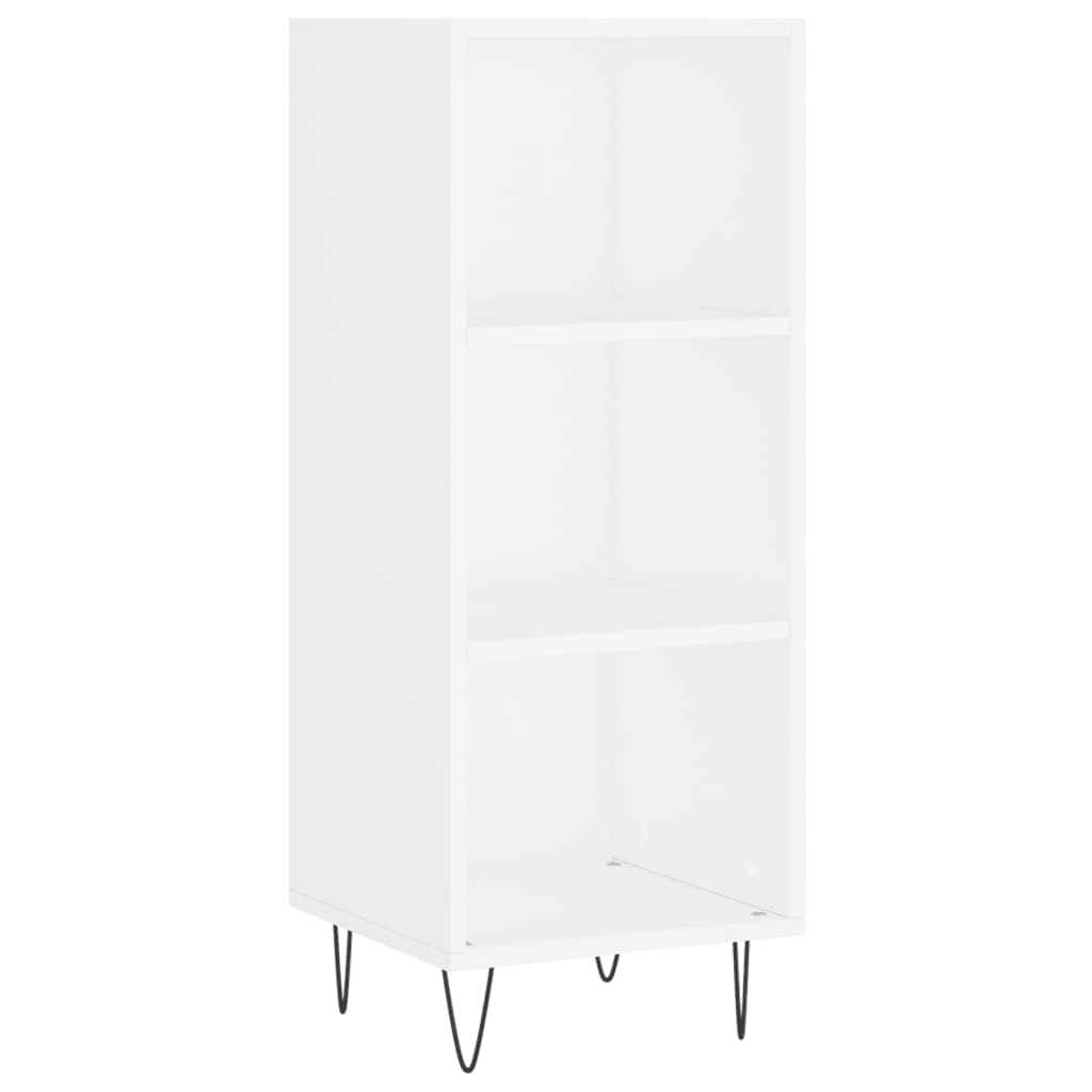 Aparador Vidaxl de Madera de Ingeniería 34,5x32,5x90 Cm - Gris Hormigón