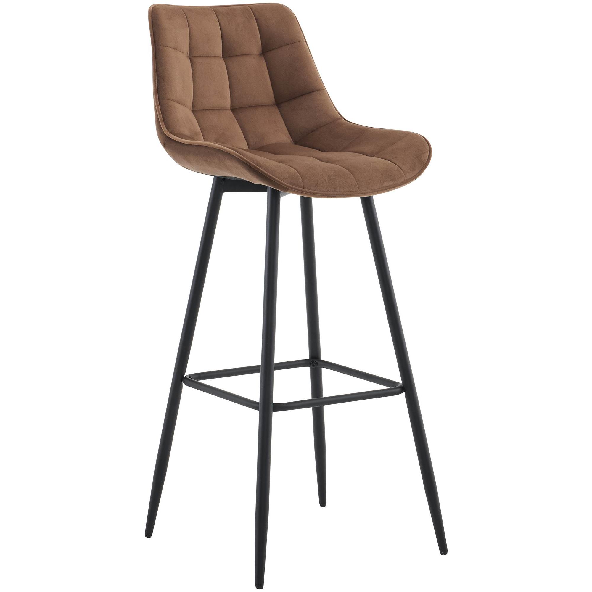 Taburete de bar Dartford Marrn,Terciopelo