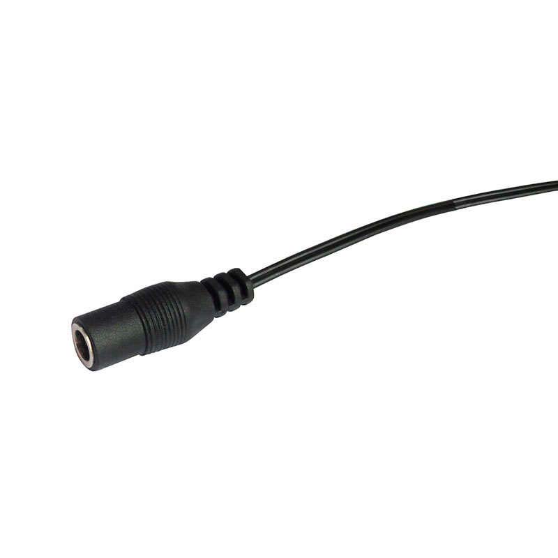 LEDBOX Cable DC 5,5*2,5mm Jack Hembra 100cm negro. Tiras LED y Neones, Accesorios para tiras