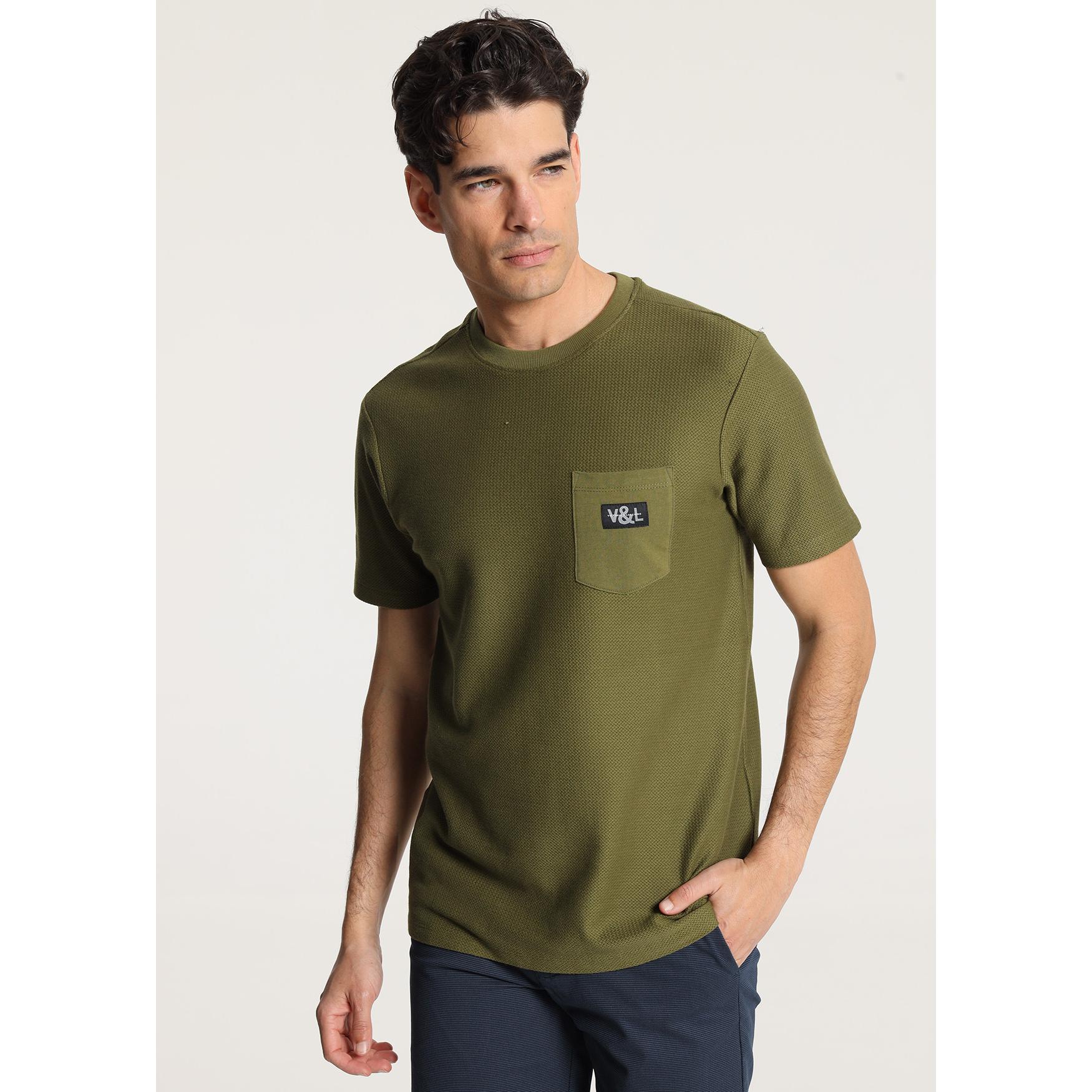 Victorio & Lucchino - Camiseta Jacquard Micro Verde