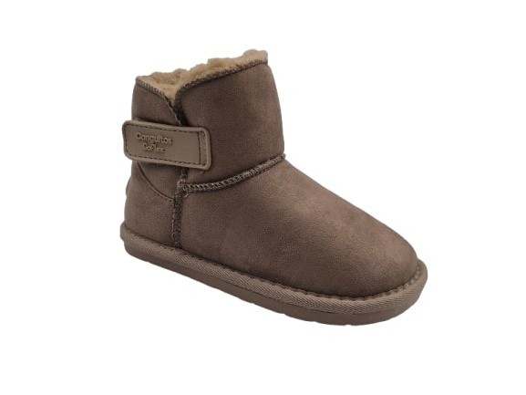 Conguitos - Botas barefoot con pelo para niñas, modelo COSH 327001, estilo cómodo y flexible ideal para uso diario en interior y exterior, color beige