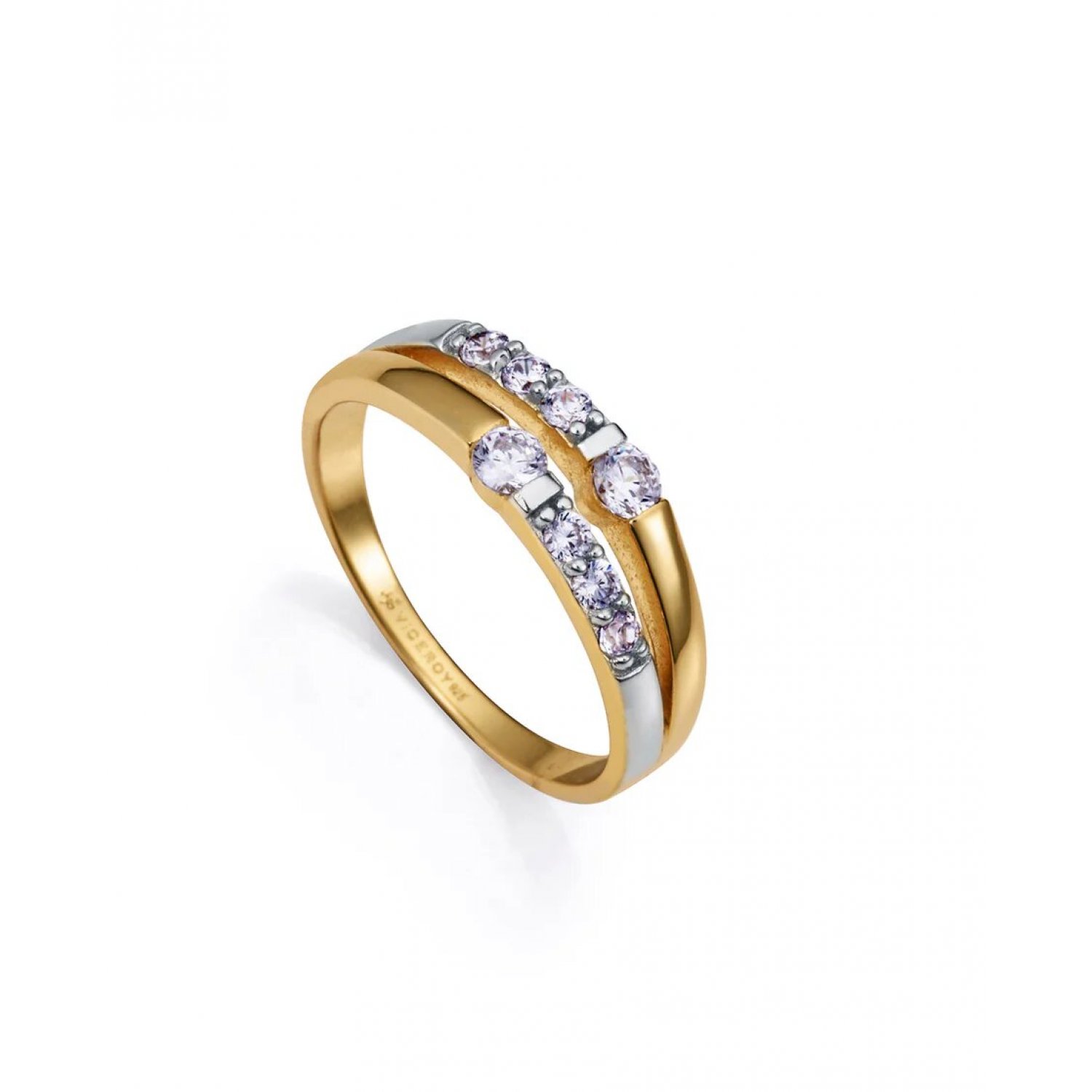 Anillo Viceroy Elegant 9136A016-30 baño de oro