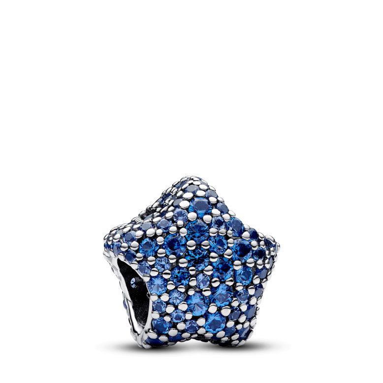 Pandora Charm en plata de ley Estrella Llamativa Brillante en Pavé 793026C01 , para Mujer