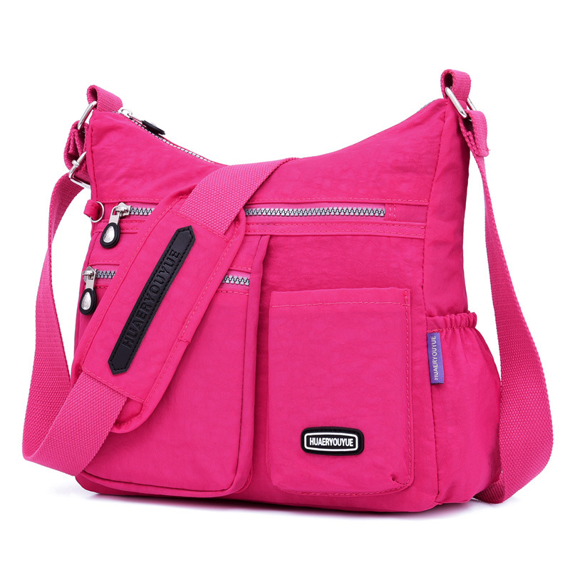 Bolso cruzado para mujer, bolso impermeable con múltiples bolsillos, bolso de hombro, mensajero grande ligero