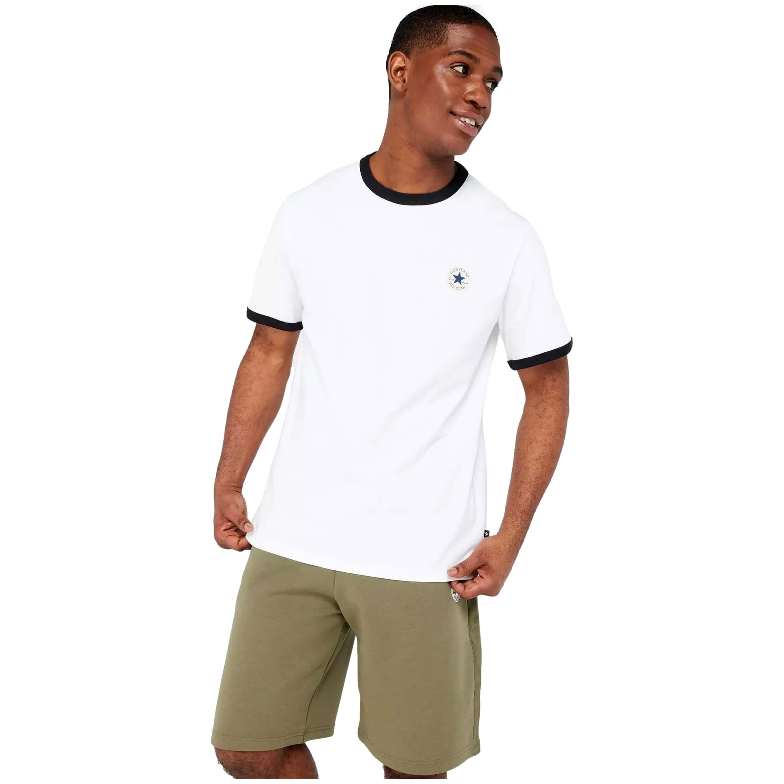Camisetas De Manga Corta Converse modelo 10025909-A02 para Hombre en color Blanco