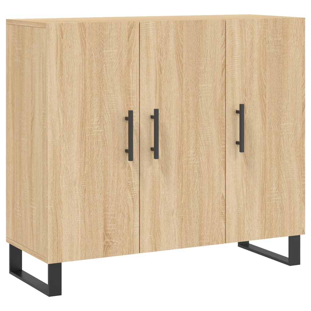 vidaXL Aparador de madera de ingeniería roble Sonoma 90x34x80 cm