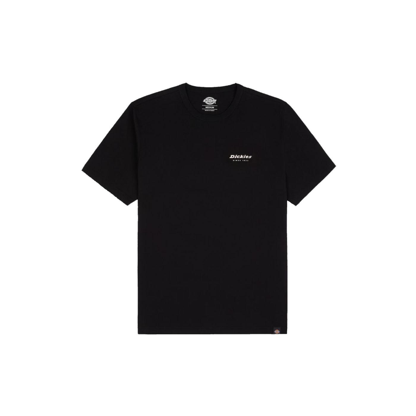 Dickies Camiseta Hombre Leesburg Negra Algodón Estampada