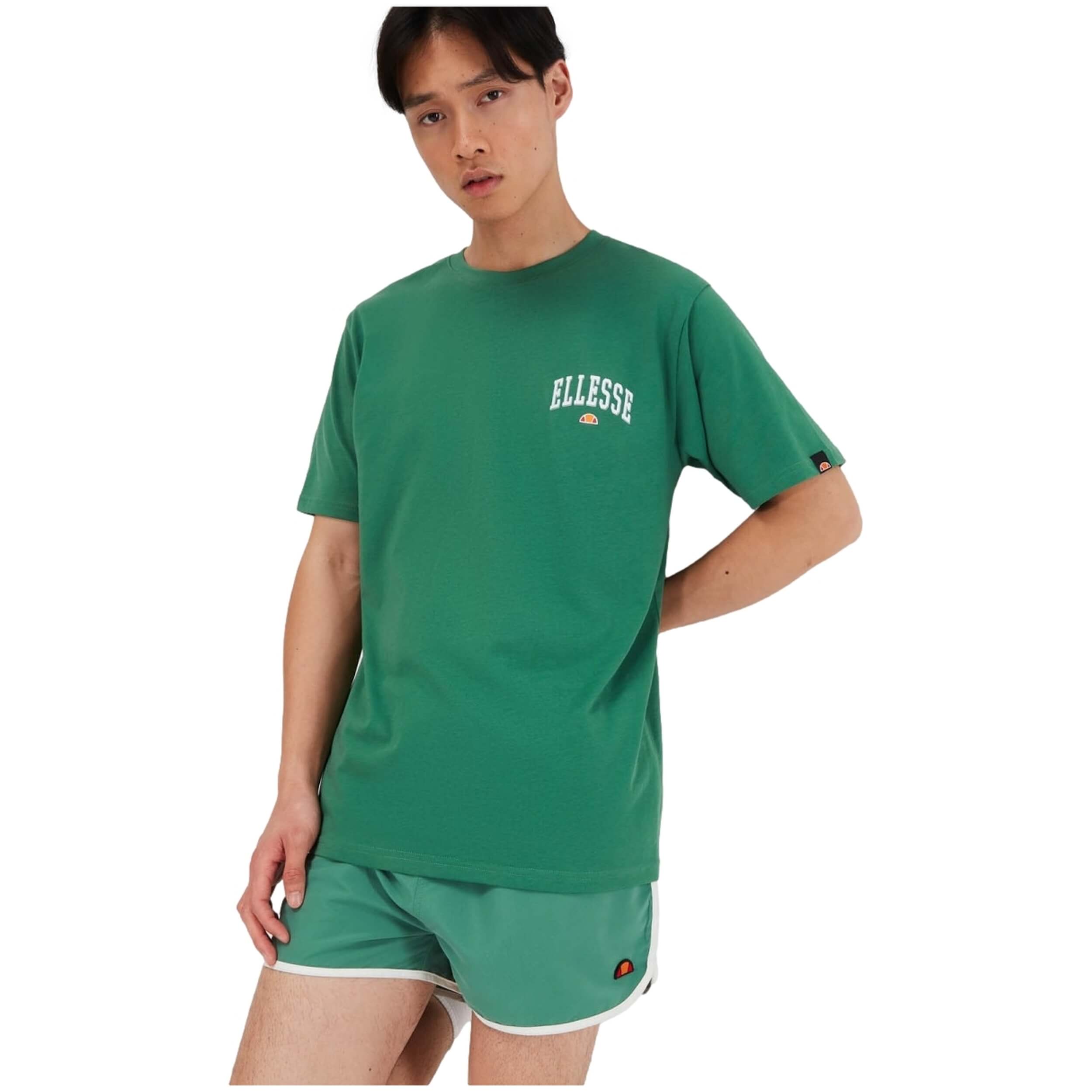 Camiseta De Baloncesto Ellesse modelo Harvardo para hombre y mujer en color Verde