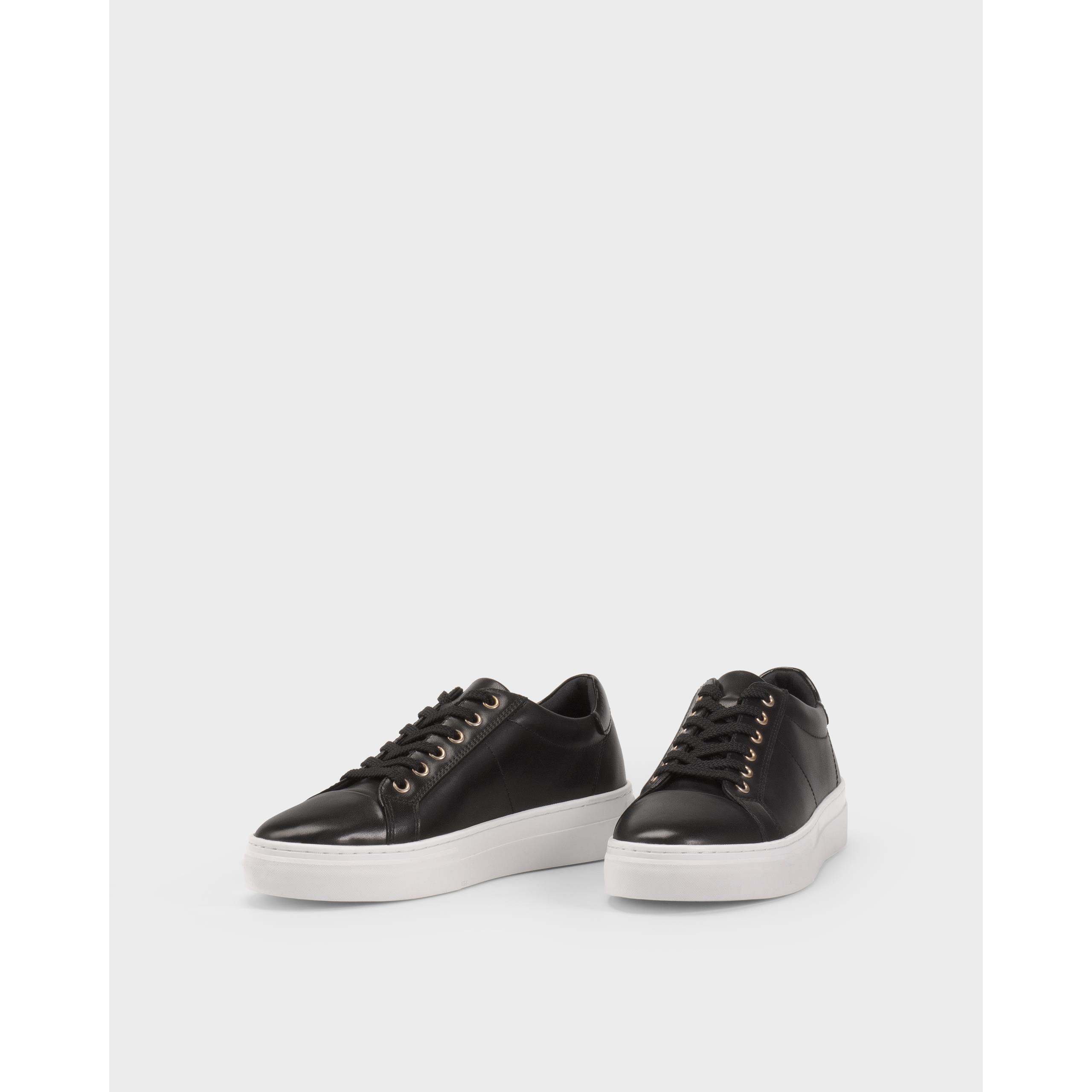 Vagabond Zoe Platform Black – Zapatillas De Piel Con Plataforma