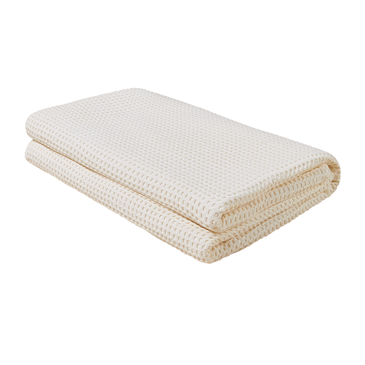 CA Manta de color sólido con diseño de gofre de fibra de bambú INS, manta para aire acondicionado, manta para siesta, manta suave y cómoda para bebé