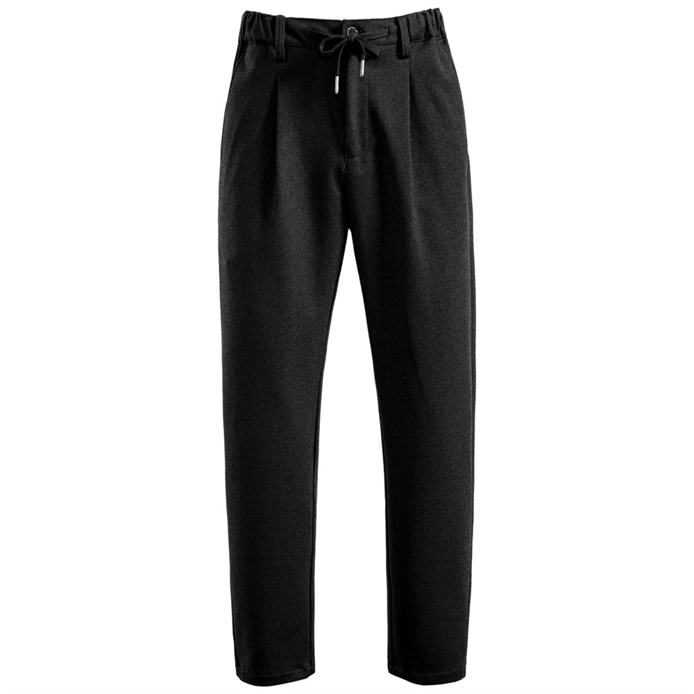 TK Pantalones casuales de hombre para otoño e invierno, estilo ejecutivo, pantalones gruesos, pantalones de moda para hombre