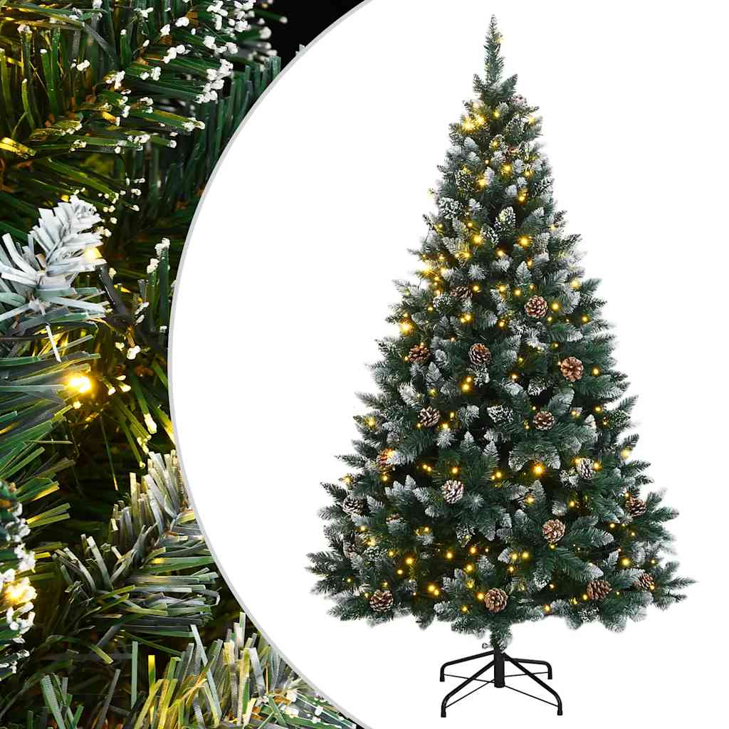vidaXL Árbol de Navidad artificial 150 LEDs Multitalla