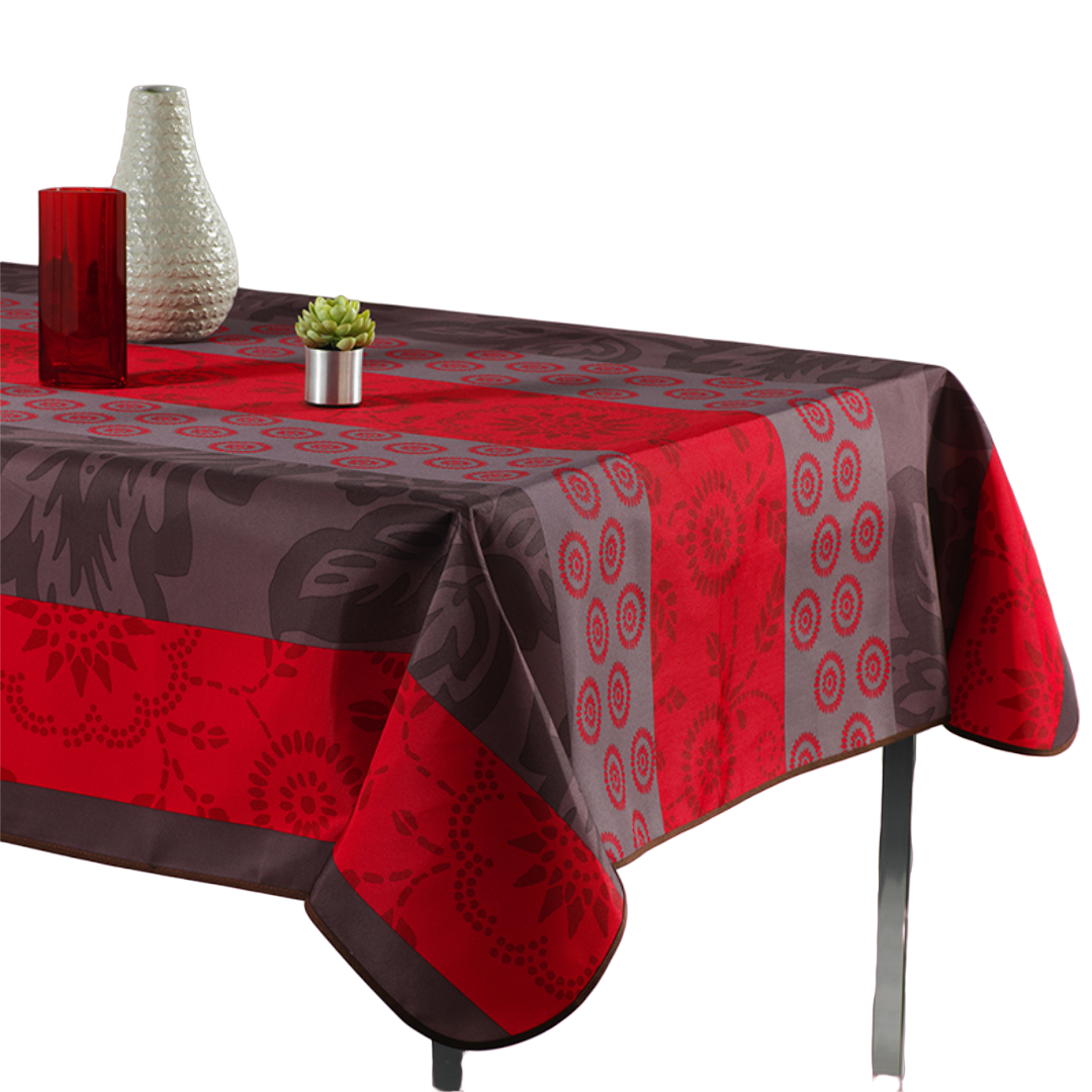 ARTEMANTEL Mantel Antimanchas RED FANTASY - Protege Tu Mesa - Fácil Limpieza