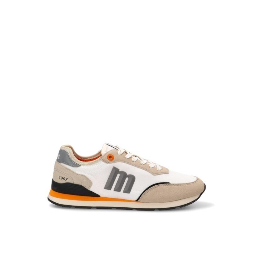 Zapatillas Casual Mustang - Hombre - Suela Plana - Modelo 84859 - Color Blanco
