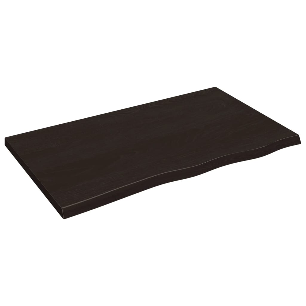 vidaXL Encimera de baño madera maciza sin tratar 100x60x(2-4) cm