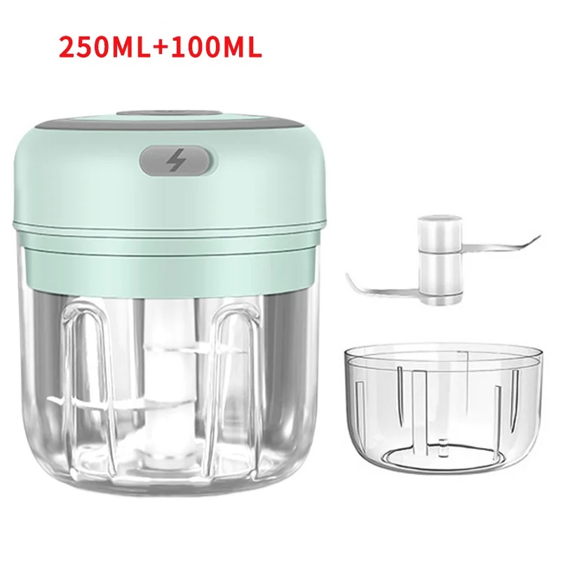 TK Mini Trituradora De Alimentos Eléctrica Molinillo De Ajo Y Carne Machacadora De Verduras Y Frutas USB 100ml Electrodoméstico De Cocina