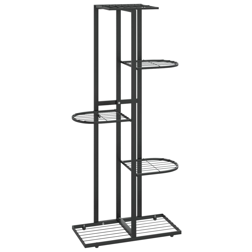 vidaXL Soporte de Flores de 5 Estantes de Metal Maceta Salón Exhibición Color Blanco,  Negro, y mas
