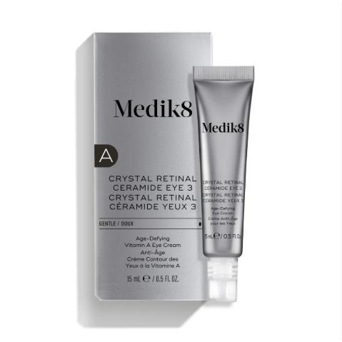 Medik8 Crystal Retinal Ceramide Eye 3 Contorno de Ojos Antiedad Nocturno con Retinaldehído y Ceramidas 15ml
