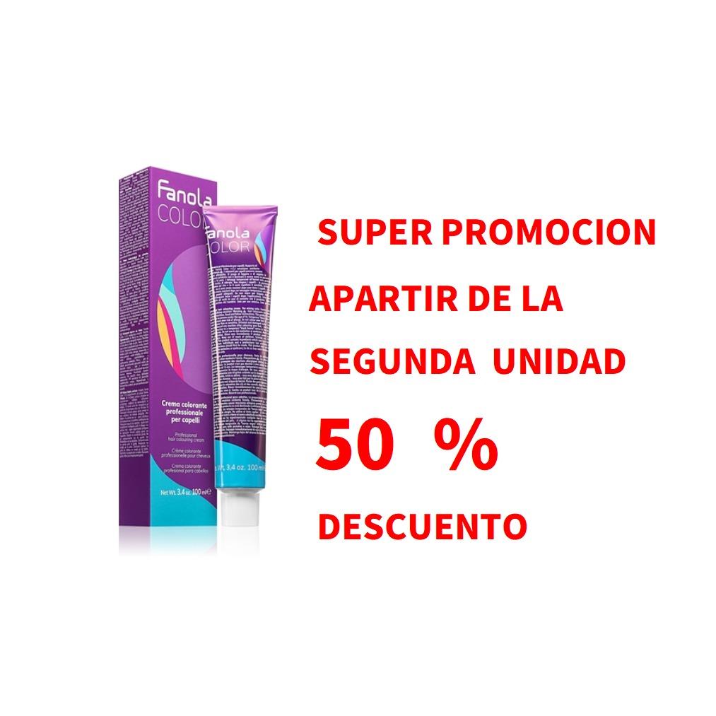 Fanola -Tinte 100 mL - Tinte crema colorante permanente para el cabello pelo - Color uniforme y brillante - PROFESIONAL