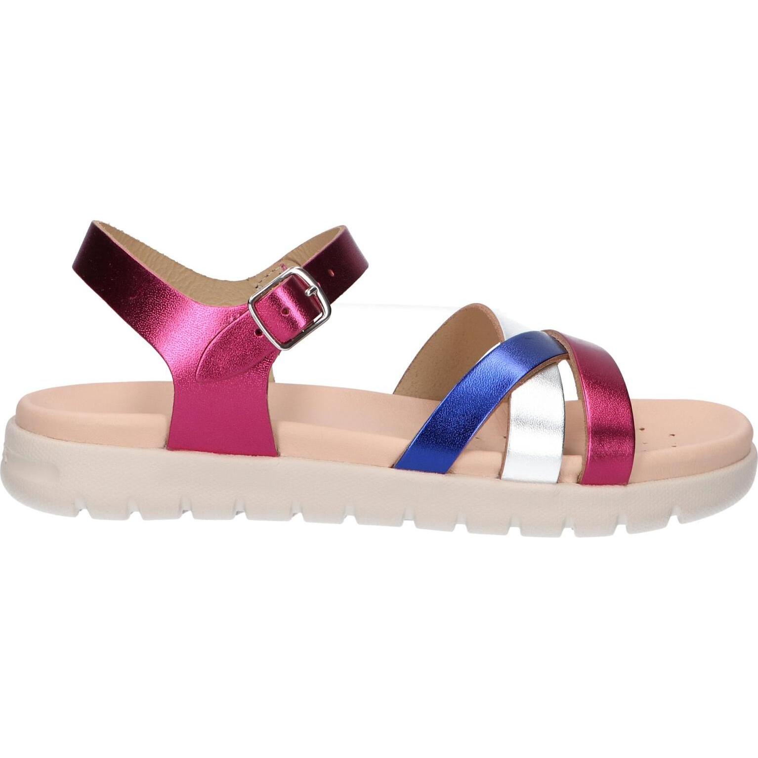 Geox girl's sandals j45gsa 000cf j sandal soleima gir c8nk4 fuchsia-royal