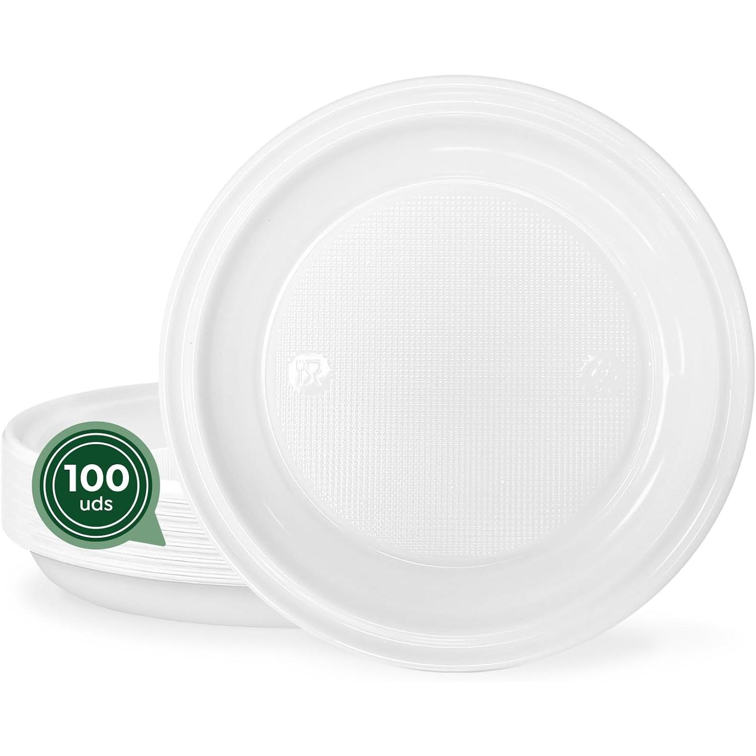 C.A | Platos Reutilizables 🥗 | Ø14–28 cm | Resistentes para Comidas Calientes y Frías | Eventos y Catering