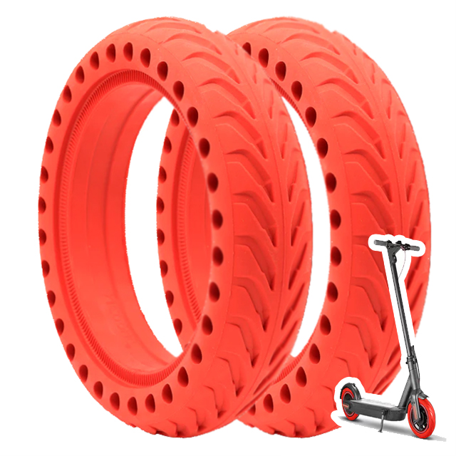 HORO.ES - Rueda Maciza Neumático V1 reemplazo llanta 8,5" pulgadas patinete eléctrico perforada de colores  Compatible con Xiaomi Scooter M365  1S  Essential Pro PRO2