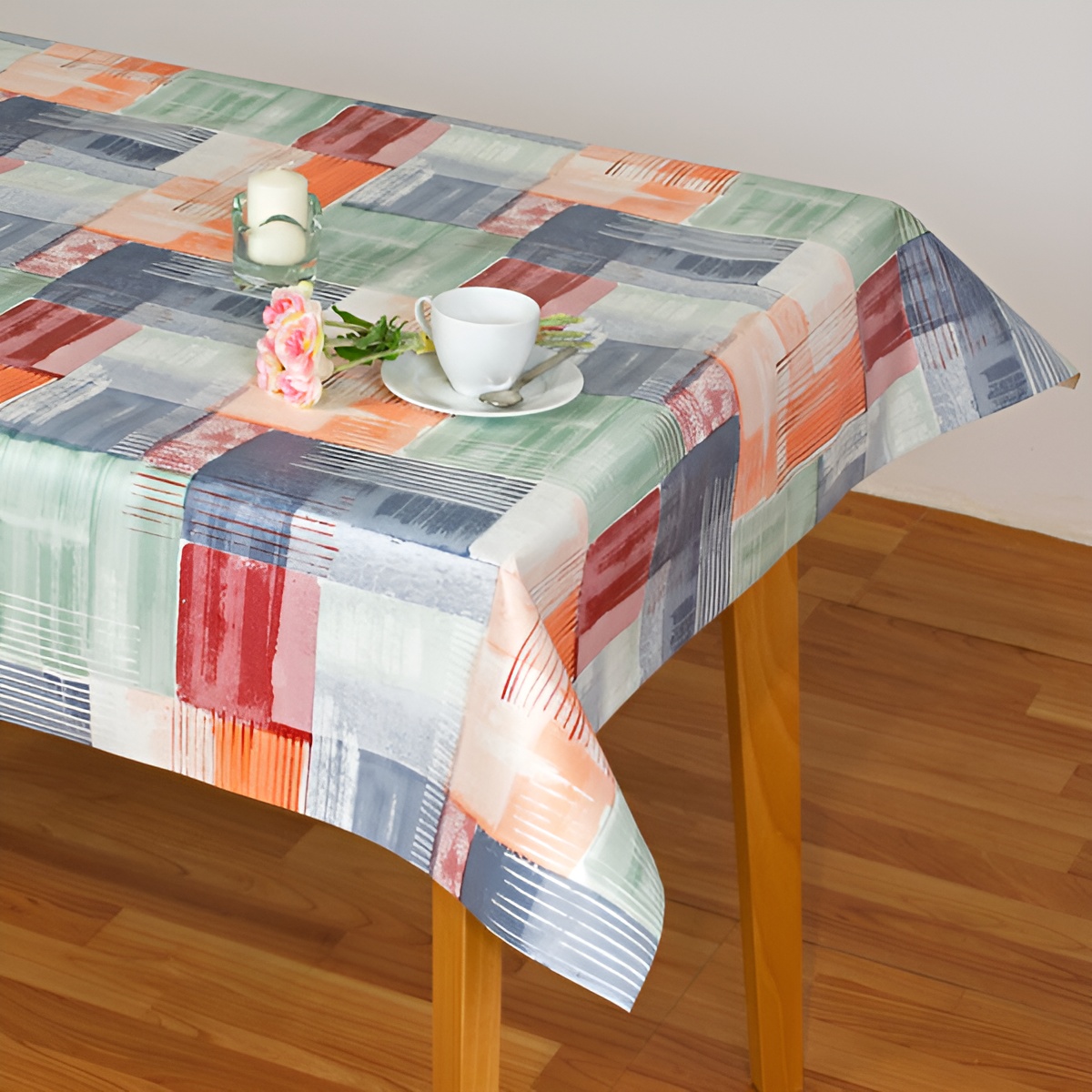 Mantel Hulehule Tex - Resistente al Agua Anti manchas PVC Estampado Cuadros Lida Red