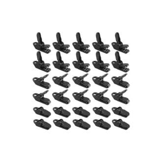CA Clips para lona Sollbry (100 unidades), clips de plástico para carpas, para fijar telas de sombra, para actividades al aire libre, 3,2 x 1 x 1,2 cm