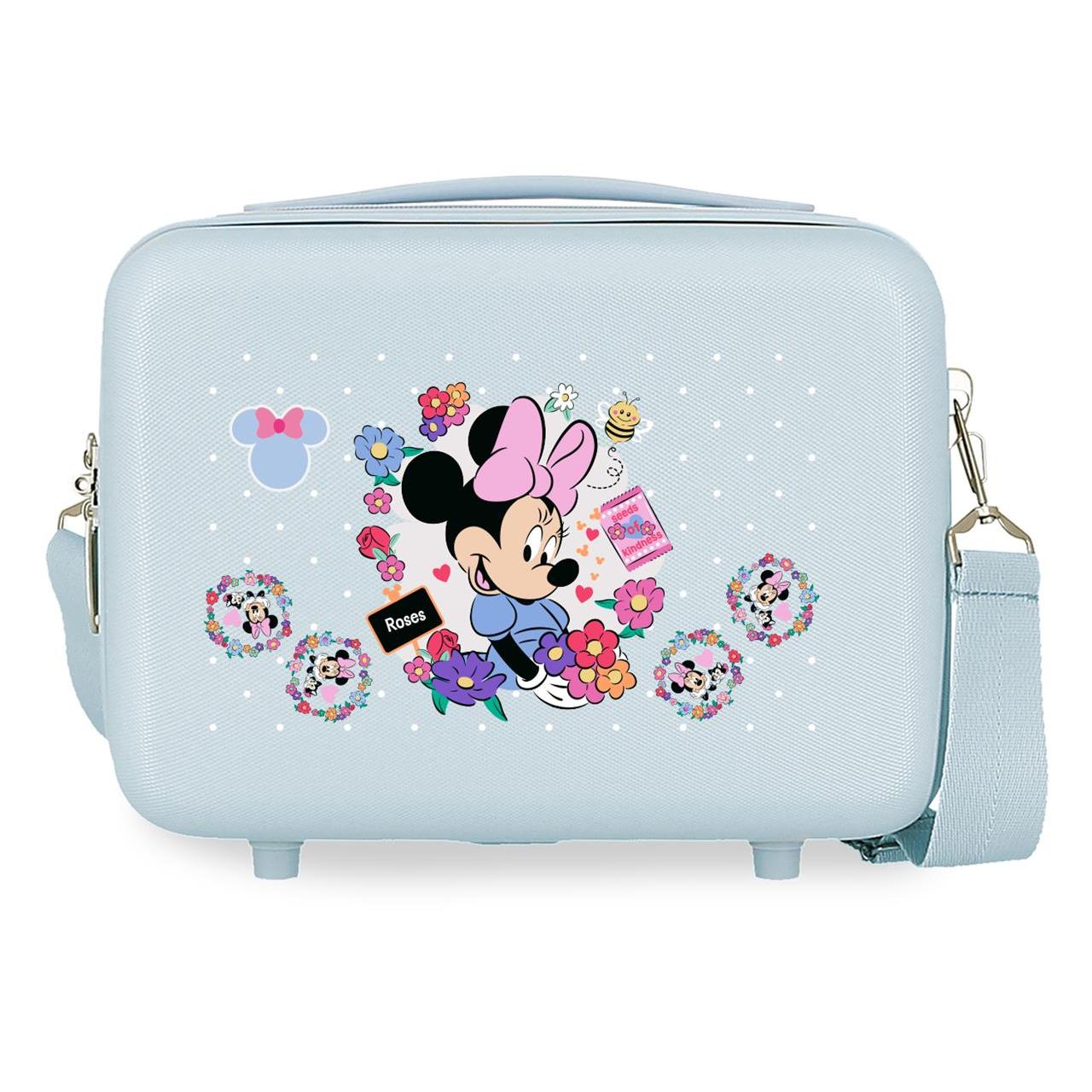 Neceser adaptable ABS Minnie Flowers 29 cm x 21 cm x 15 cm